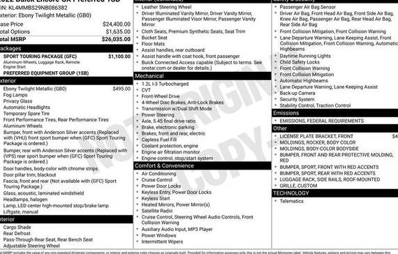 BUICK ENCORE GX 2022 KL4MMBS29NB086382 image